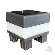 Paalverlichting voor aluminium paal 7x7 cm (met zonnecel)