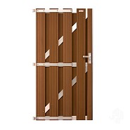 Composiet tuindeur Design Bruin 90x180 cm