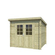 Blokhut Indi 230x175 Olijfgroen Geïmpregneerd