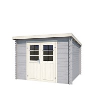 Blokhut Nadia 275x275 Platinum Grey-Wit