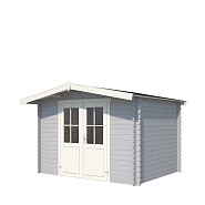 Blokhut Baltimore 292x230 Platinum Grey-Wit