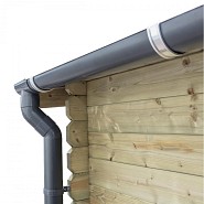 Dakgootset voor zadeldak (links en rechts)