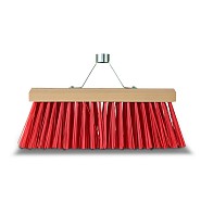 Bezem kunstvezel 35 cm met metalen houder B