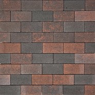 Halve BKK 10,5x10,5x8 cm Bruin-zwart