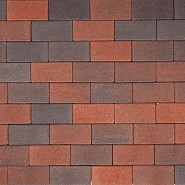 Halve BKK 10,5x10,5x8 cm Rood-zwart