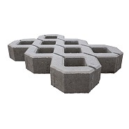 Grastegel 60x40x10 cm Grijs
