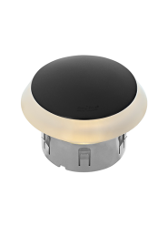 Puck Dark 12V/1,5W LED ø60mm Warm White, diffuse Ring 86mm