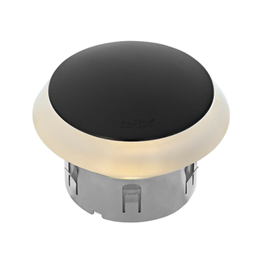 Puck Dark 12V/1,5W LED ø60mm Warm White, diffuse Ring 86mm