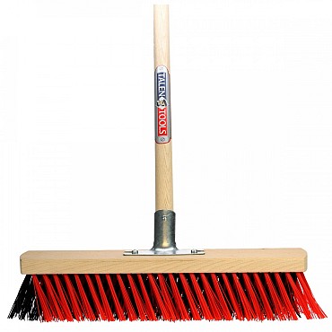 X-bezem - Buitenbezem - Nylon - Met dul - 40 cm - Houten steel - 160 cm
