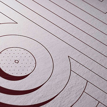 Keramische tegel TD Decor ø60 cm x 2 cm - Model B - Dionysos