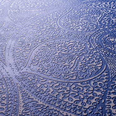 Keramische tegel TD Decor ø120 cm x 2 cm - Model B - Doily Blu Notte