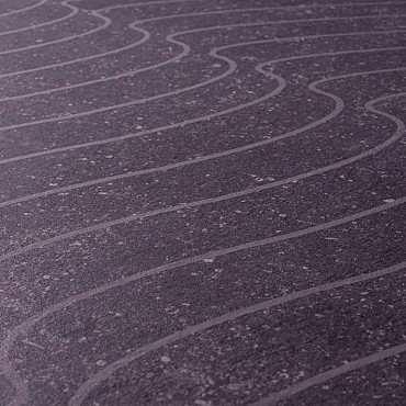 Keramische tegel TD Decor ø61 cm x 2 cm - Model C - Wave