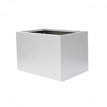 Bloembak vlak wit 60x90x60 cm