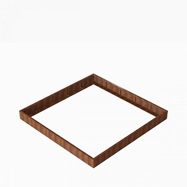 Bloembak Module+ 300x300x28cm Corten