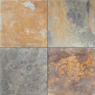 Multicolour Slate Naturel 60x60x2-3 cm