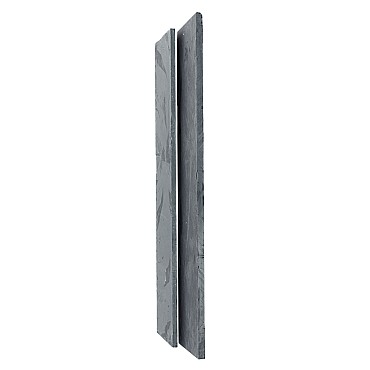Muurelement Black Slate 250x50x4-6,5 cm