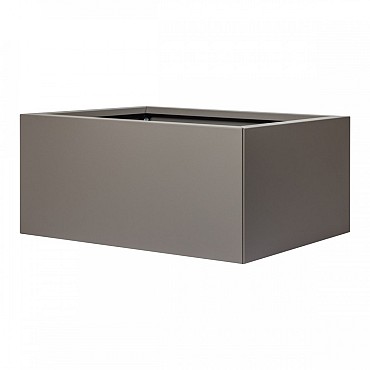 Bloembak vlak taupe 60x90x40 cm