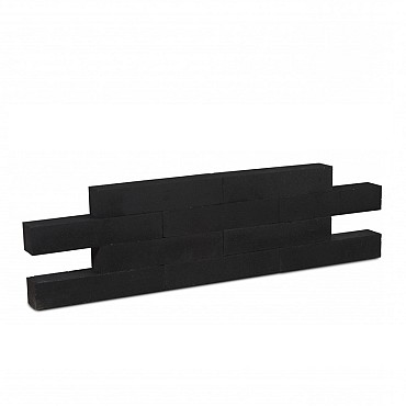 Garden Wall Black 12x12x60 cm