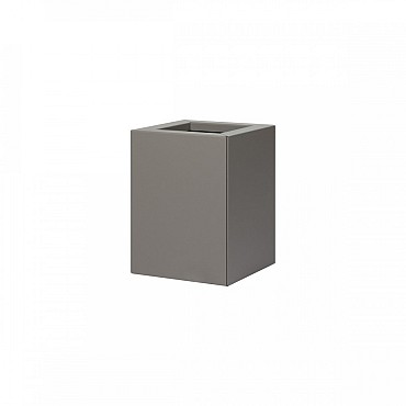 Bloembak vlak taupe 30x30x40 cm