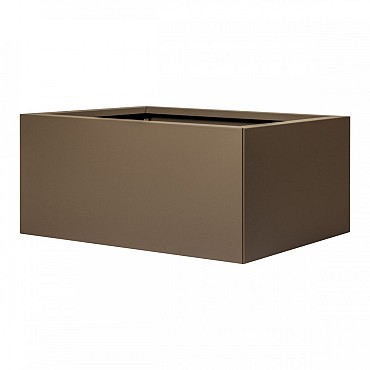 Bloembak vlak supra bruin 60x90x40 cm