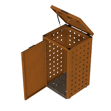 Kliko ombouw 120 Liter corten met klep
