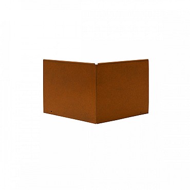 Uitwendige hoek Kantopsluiting Double 16,5 cm Corten