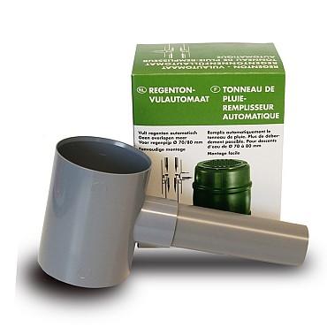 Regentonvulautomaat t.b.v. regenpijpen met ø70 - 80 mm