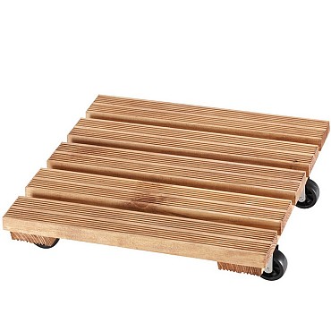 Mammut 38 x 38 cm licht gebeitst *