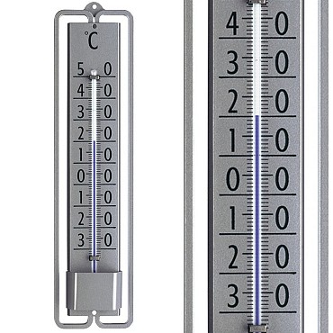 Thermometer buiten metaal/zilver