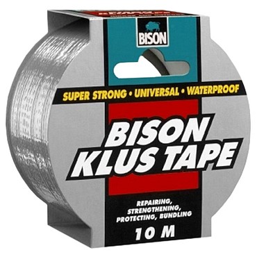 Klus Tape rol 10 x 50 mm grijs