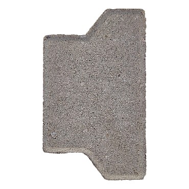 H-verbandsteen 8cm half grijs