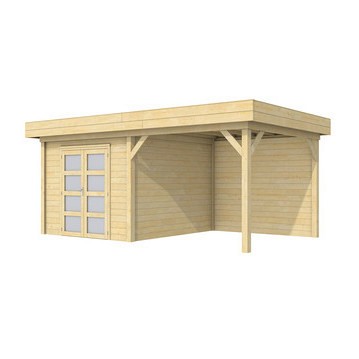 Vuren Topvision Bosuil, 300x300 en luifel 300 cm, onbehandeld