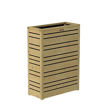 Bloembak Flux90 Excellent, 70x30x90 cm, groen geïmpregneerd