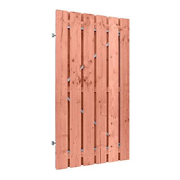 Douglas fijnbezaagde plankendeur op verstelbaar stalen frame, 15 mm, 100x190 cm, onbehandeld