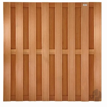 Bangkirai tuinscherm recht 15L 13mm