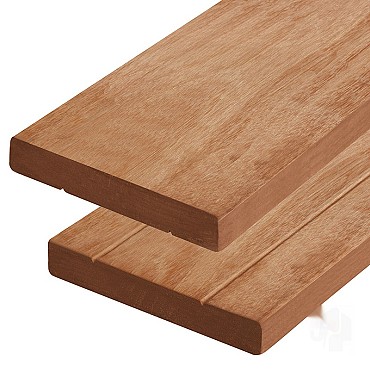 Kapur decking 28x190x3650 mm glad/V-groef 4R