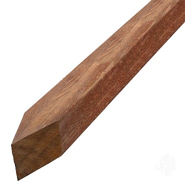 Azobé paal gezaagd gepunt 60x60x1500 mm