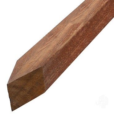 Azobé paal gezaagd gepunt 70x70x2000 mm