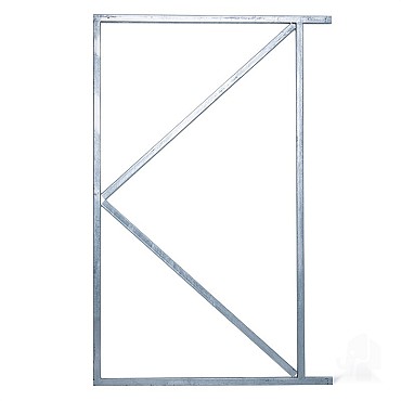 Stalen frame 20x1000x1800mm (tbv tuindeur) bc