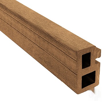 WPC-bruin FSC regel 30x50x2250mm (tbv decking 21mm) 2st/set bc