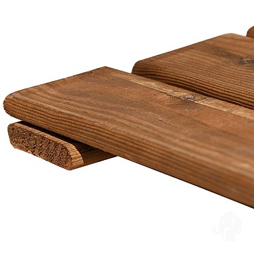 Grenen FSC tuintegel 8/3L 11mm 22x500x500mm glad [bruin geimpregneerd] bc
