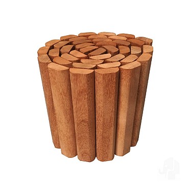 Hardhout FSC rolborder 200x1800mm bc