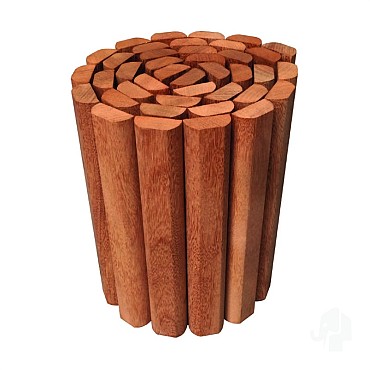 Hardhout FSC rolborder 300x1800mm bc