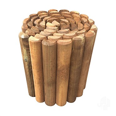 Grenen FSC rolborder 300x2500mm [bruin geimpregneerd] bc