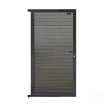 Elephant tuindeur Dark Line aluminium rhombus 40x900x1740mm antraciet incl. krukken/slot/beslag