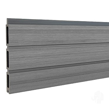 Elephant lamel triple Rhombus houtcomposiet FSC 20x141x1800mm (6 stuks) co-ex natural grey