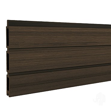 Elephant lamel triple Rhombus houtcomposiet FSC 20x141x1800mm (6 stuks) co-ex natural dark brown
