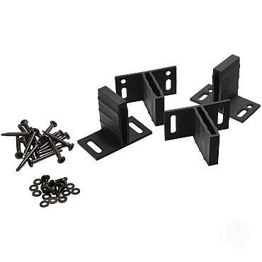 Elephant T beslagset antraciet gecoat aluminium