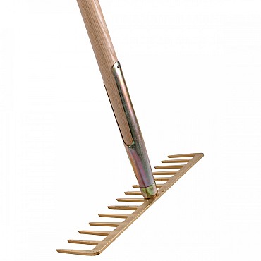 Asfalthark - 14 tanden - 35 cm - Gesmeed staal - Essenhouten steel - 160 cm