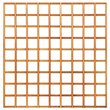 Trellis recht hardhout 180x180 cm glad geschaafd